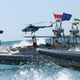 Iranian naval speedboats. Photo credit: Iranian State Television